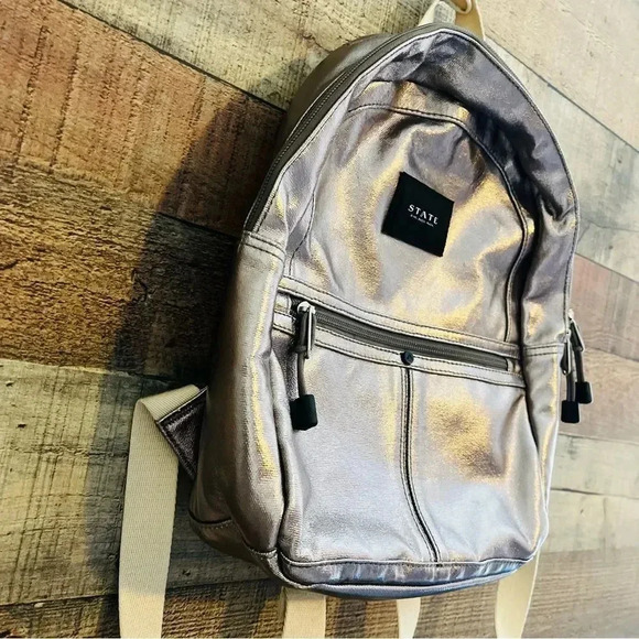 State Kane Metallic Backpack - Picture 3 of 8